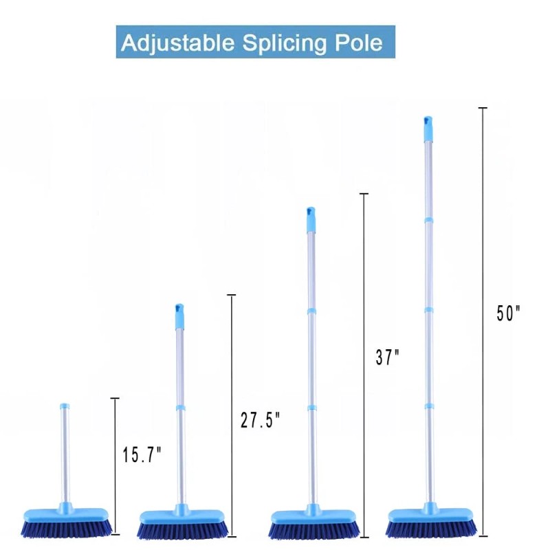 YONILL Deck Brush with Long Handle - Floor Scrub Brushes