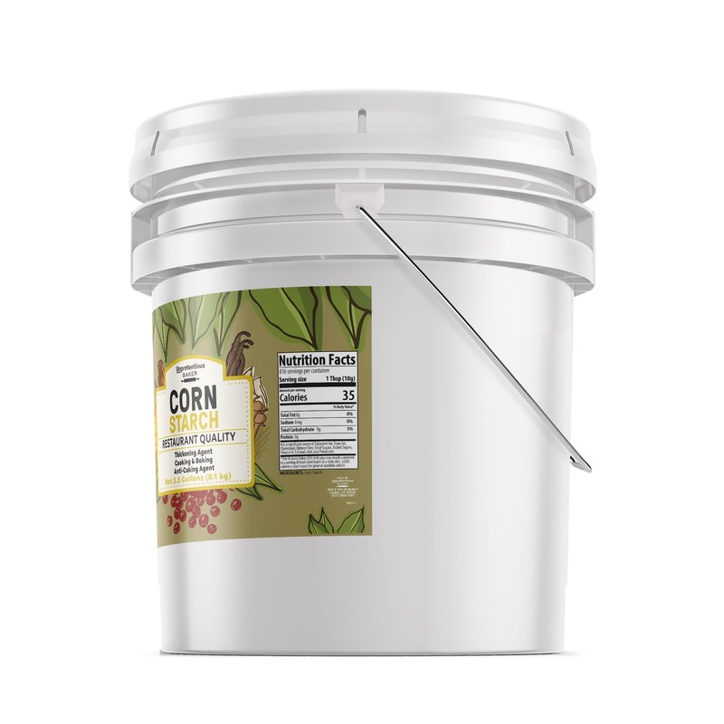 Corn Starch By Unpretentious Baker, Resealable Bucket, Thickening Agent, For