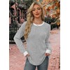 WIHOLL Sweaters for Women Lightweight Teacher Shirts for Women Fall