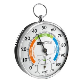 TFA Dostmann Thermo-Hygrometer, 45.2027, mehrfarbig, L 102 x B 35 x H 113 mm