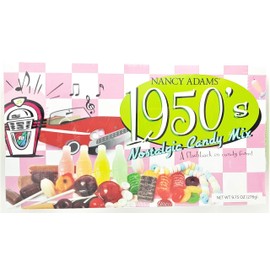 1950's Retro Candy Gift Box-Decade Box Gift Basket - Classic 50's Candy - 9.75OZ (276g)