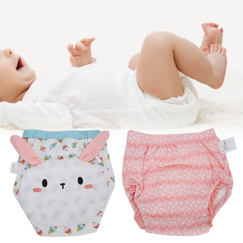 Learning Pants Cartoon Patch Cloth Diapers Baby Toilet Training Washable