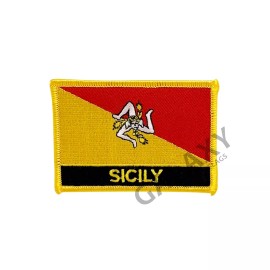 Sicily Patch / Sicily Flag / Iron On