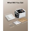 GROWNEER Bathroom Exhaust Fan with Light, 35W Exhaust Fan with