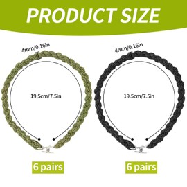 YSJCHEBS 24-Piece Leg Straps, Braided Leg Twist Cords, Elastic Boot Straps, Robust Bungee Cords, Leg Straps with Hooks