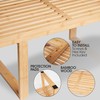 SWEVEN Natural Slat Entryway Bench, Bedroom Bench, Living Room Bench,