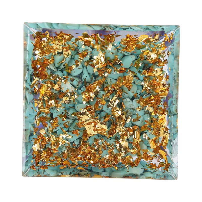 Constellation Pyramid Stone for Positive Energy Reduce Stress Chakra Resin