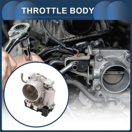 INFINAUTO Throttle Body Assembly, 68mm Throttle Body Actuator No.07K133062A for Volkswagen Jetta Beetle Rabbit Golf Passat Model 2.5L Aluminum Alloy Black, 1 Pc