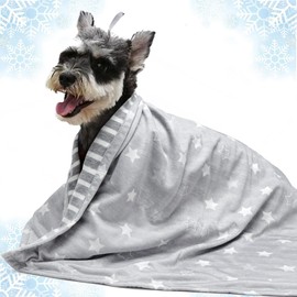 Cool Blanket for Pets, Dog Cooling Blanket, Summer, Cool Mat, For Dogs and Cats, Cooling Goods, Cooling Sensation, Heatstroke, Heat Prevention (Star Pattern, 30.3 x 20.9 inches (77 x 53 cm)