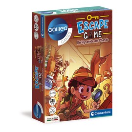 Clementoni 59230 Escape Game - The Pyramid of the Pharaoh, Exciting Board Game for Puzzle & Puzzles, including Note cards and props, family game from 8 years