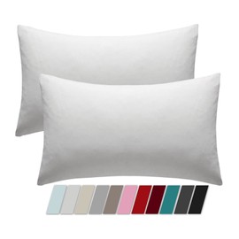 Adam Home Cotton Rich Pillow Protectors Pillowcases Pack Of 2 Hotel Quality Premium Touch Comfort Pillow Encasements Pillow Cases 2 Pack Long Lasting Soft & Comfortable Pillow Cases 50x75 cm White