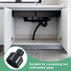 M METERXITY 2-Pack UPVC Reducer Pipe Fitting, DN40x20 Reducing Coupling