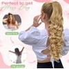 Long Curly Hair Extension, 30 Inch Length, Synthetic Wavy Clip-in