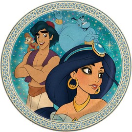 Unique Aladdin Paper Party Plates, 8Ct, 9"