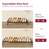 Tajsoon Expandable Shoe Rack for Closet 1 Tier, 28“-41“Adjustable &