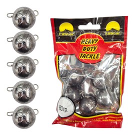 PRO FILSTAR Cheburashka Lead Set 5 x 80 g - Jig Heads Set - Drop Shot Lead for Offset Hooks with Pen - Dropshot Fishing Lead - Lead Balls - Cheburashka Rig Weights Set - Jig Head - Jig Set - Fishing