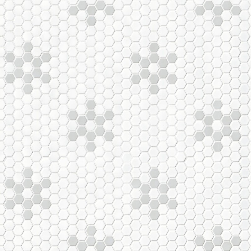 MSI White & Gray 12 in. x 12 in. Mod