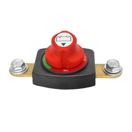 Mandark Car Battery Disconnect Switch, 300A 12V Waterproof Auto Master Power Cut Off Isolator, Heavy Duty Brass Vehicle Battery Disconnector Kill On Off, Universal for Truck RV ATV