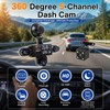 Volxcereo 5 Channel Dash Cam Front and Rear Left Right