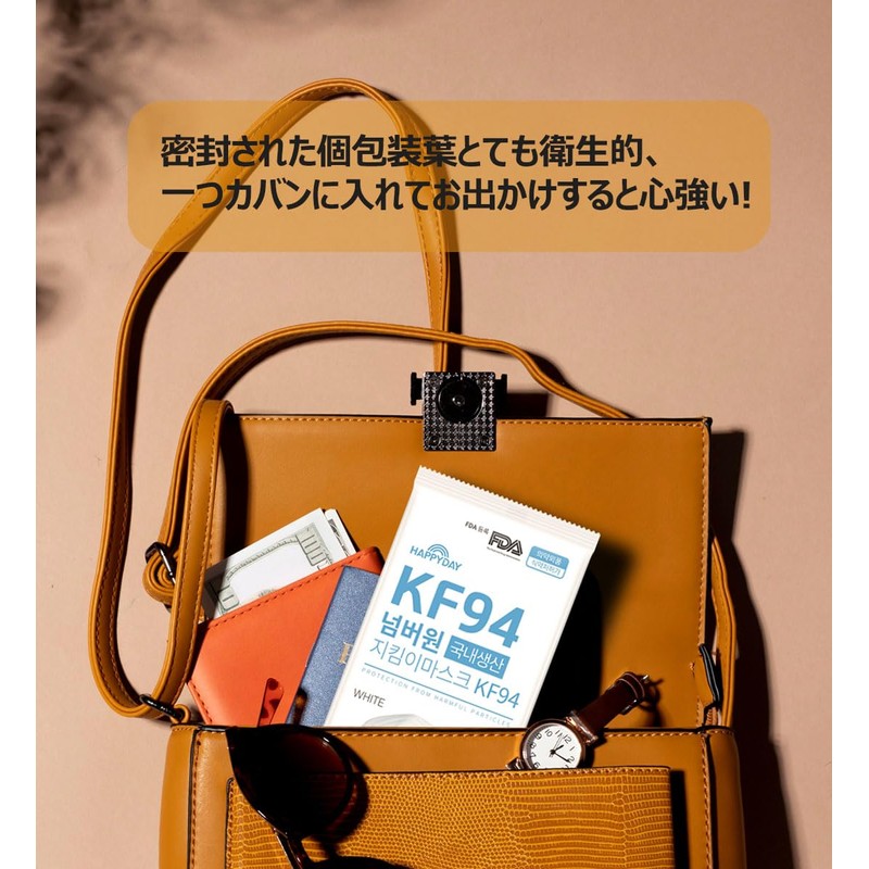 [HAPPYDAY] KF94 Mask, 4 Layer Construction, High Performance, Non-woven Mask,