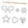 VICASKY 1Set Nail Patches for DIY Manicures Stylish Flatback Pearl