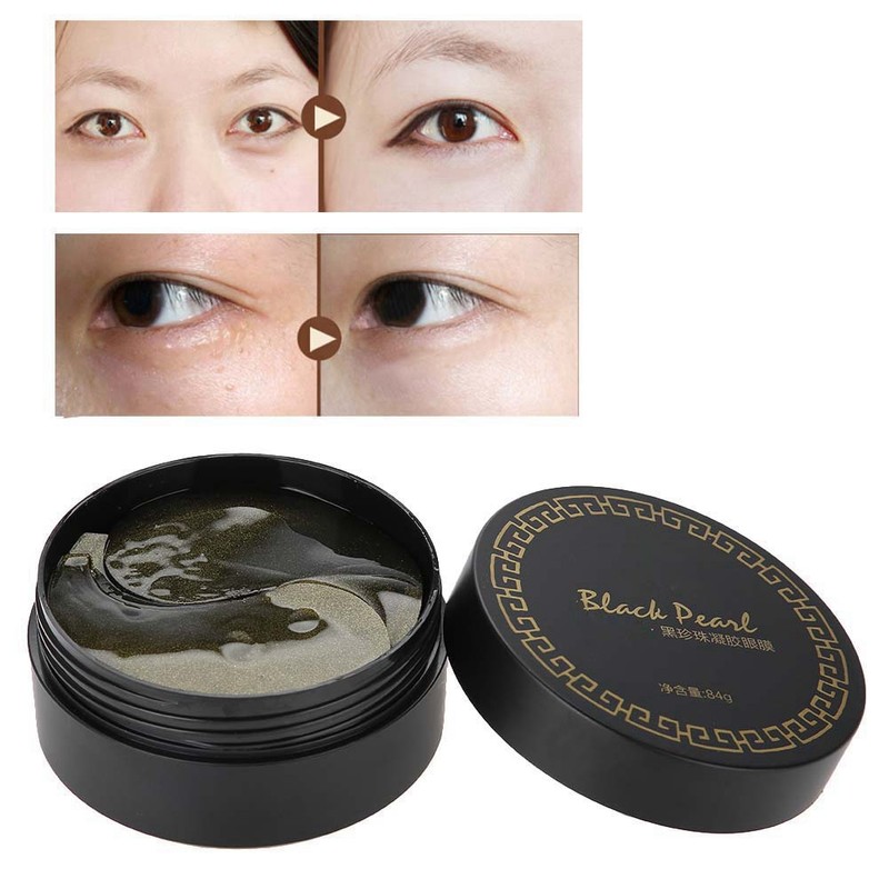 60Pcs/Box Black Pearl Eye Mask Gel Remove Dark Circle Eye