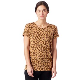 Alternative Women's Printed Ideal T-Shirt, Leopard, Small
