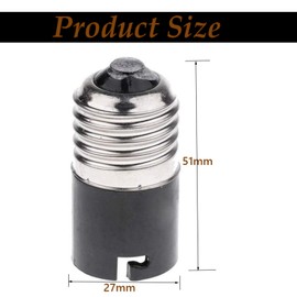 E27 to B22 Socket Converter Adapter, E27 Edison to B22 BayOne Lamp Socket Adapter, 6-Pack 250.0 Volts