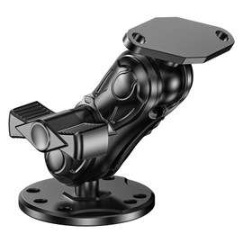 VAZESWIN Aluminum Alloy 1" Ball Mount with Industry Standard AMPS Hole Diamond Plate & Round Base, for Garmin GPS, Lowrance, Humminbird, Raymarine, Compatible with RAM Mounts GPS Mount Phone Holder