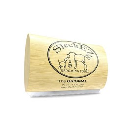 SleekEZ Cat Brush for Shedding & Grooming, Wooden Handle & Stainless Steel Blade, Pet Brush for Indoor Cats, 2.5 Inches Long