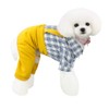 Dog T Shirt Dog Shirt Clothes Collar Plaid Shirt Bow