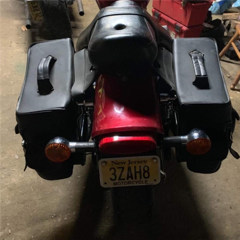AQIMY Universal Motorcycle Side Bag, Support Bar, Bag Stay, Steel,