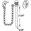 Prime-Line MP4148 Sliding Door Pin Lock with Ring, Black Finish