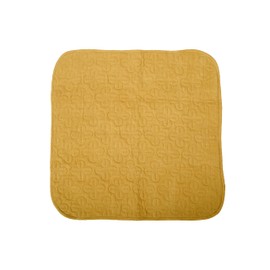 KOSMOH 100% Organic Khadi Cotton Meditation Mat | Non Slip Asan Rug Handloom Meditation Mat Fitness Accessory Asan Rug ForMeditation Workout Mats Pilates Yoga & Fitness Yellow Color(22"x22")