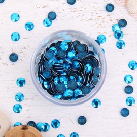 Hot Fix Rhinestuds Hot Fix Metallic Rhinestones 2.8mm Blue Zircon - 10SS - 10 gross Package - 1440 Rhinestuds