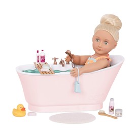 Our Generation by Battat- Bath & Bubbles Deluxe Set for 18" Dolls- Toy, Doll & Accessories for 18" Dolls- Ages 3 Years & Up