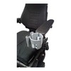 Armrest Cup Holder with Phone Mount, Gray, Compatible with Permobil