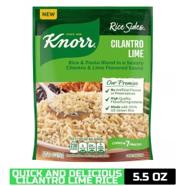 Knorr Rice Sides Cilantro Lime Rice for a Delicious + Quick Side Dish, 5.5 oz
