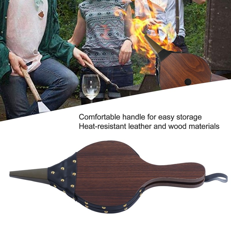 Fireplace Bellow Manual Wooden Fireplace Blower Fire Pit Tools Housewarming