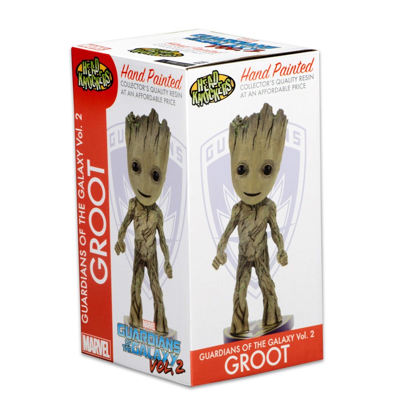 NECA 38716 Guardians of The Galaxy 2-Head Knocker-Groot, 7"