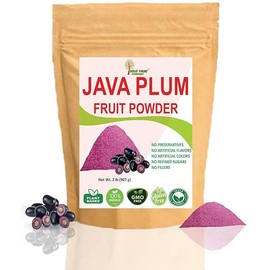 Indus Farms Java Plum Whole Fruit Powder | Unique Sweet-Astringent Food Flavoring Ingredient for Baking, Desserts, Exotic Beverages | GMO-Free, Gluten-Free (2 LB)