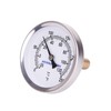 MEASUREMAN Hot Water Bi-Metal Thermometer, 2-1/2" Dial, 1-3/4" Lead-Free Brass