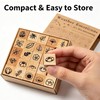 25 Pcs Mini Wooden Rubber Stamps for Journaling, Flower Set