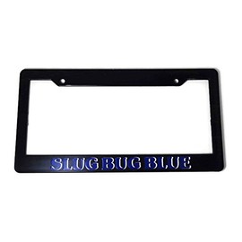 VW Beetle Slug Bug Blue License Plate Frame