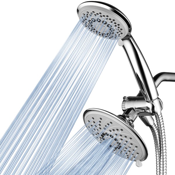 Hotel Spa 1831 30-Setting Ultra-Luxury 3 way Rainfall Shower-Head/Handheld Shower Combo by Top Brand Manufacturer. Choose from 30 full and combined water flow patterns! , 6 Inch , Chrome