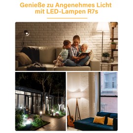 Bonlux 360 Degree, R7S, Linear LED Lamps, 118 mm, 4000 K, Non-Dimmable, with J118 Slim Double Effect, AC 220 - 240 V, 1300 lm, 2, 2 Pieces, 15 W, 118 mm, R7S, Non-Dim, Natural White