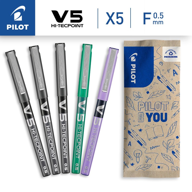 PILOT - Set of 5 V5 - Liquid Ink Roller