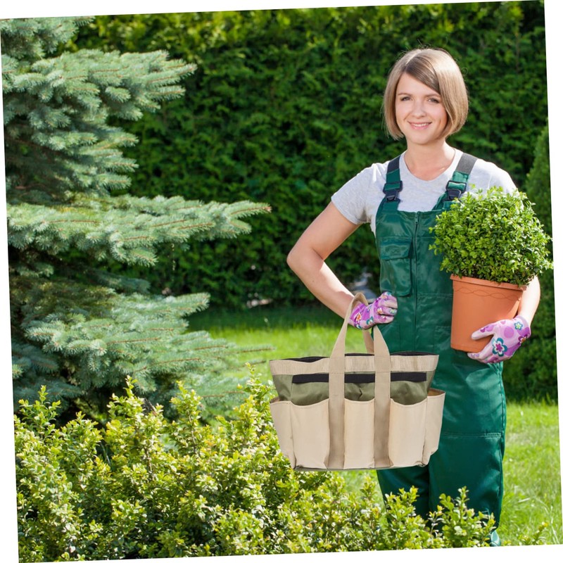 STOBAZA 1pc Garden Tool Storage Tote Bag Oxford Cloth Accessories