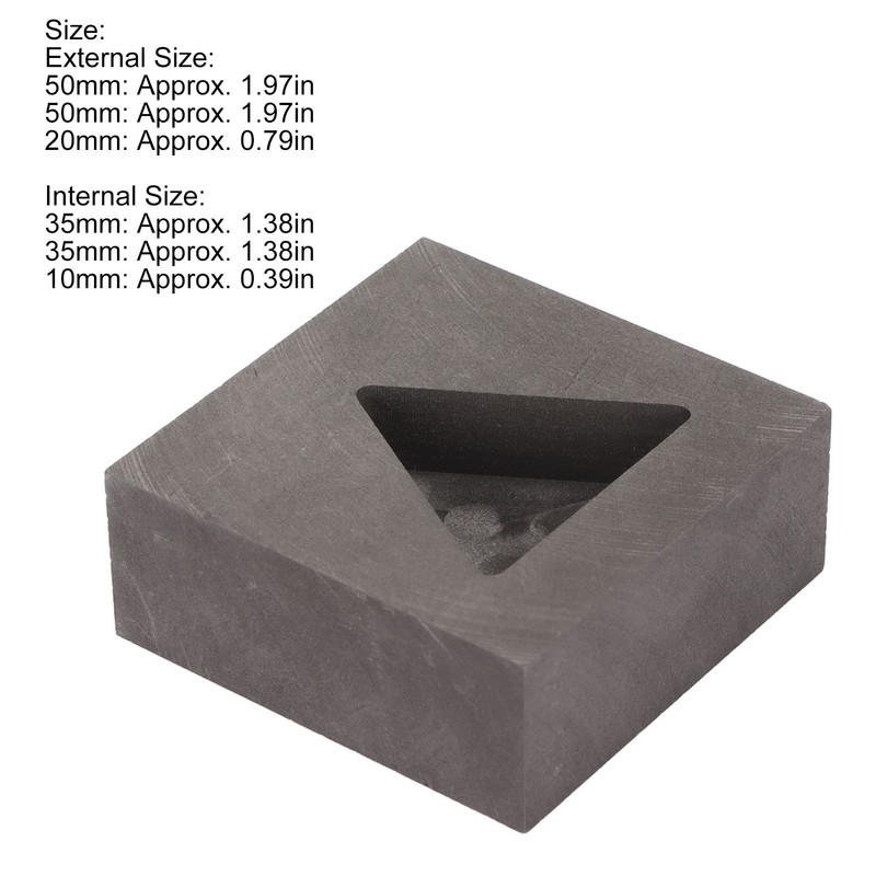 Triangular Graphite Ingot Mold Thermal Stability Multifunctional Graphite Crucible Mould