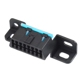 X AUTOHAUX 16 Pin OBD Female Wire Sockets Connector OBDII Adapter J1962 OBD 2 Plug Shell with Terminal for Jeep for Ford